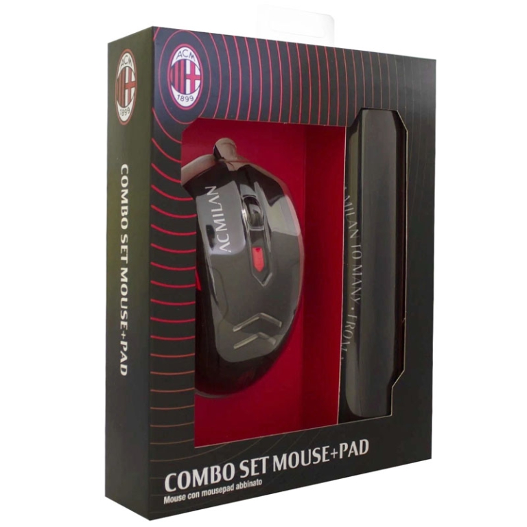 CONFEZIONE MOUSE + MOUSE PAD MILAN