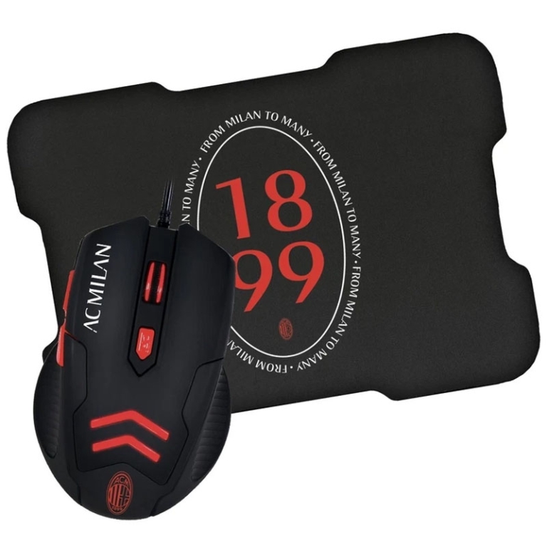 CONFEZIONE MOUSE + MOUSE PAD MILAN 2