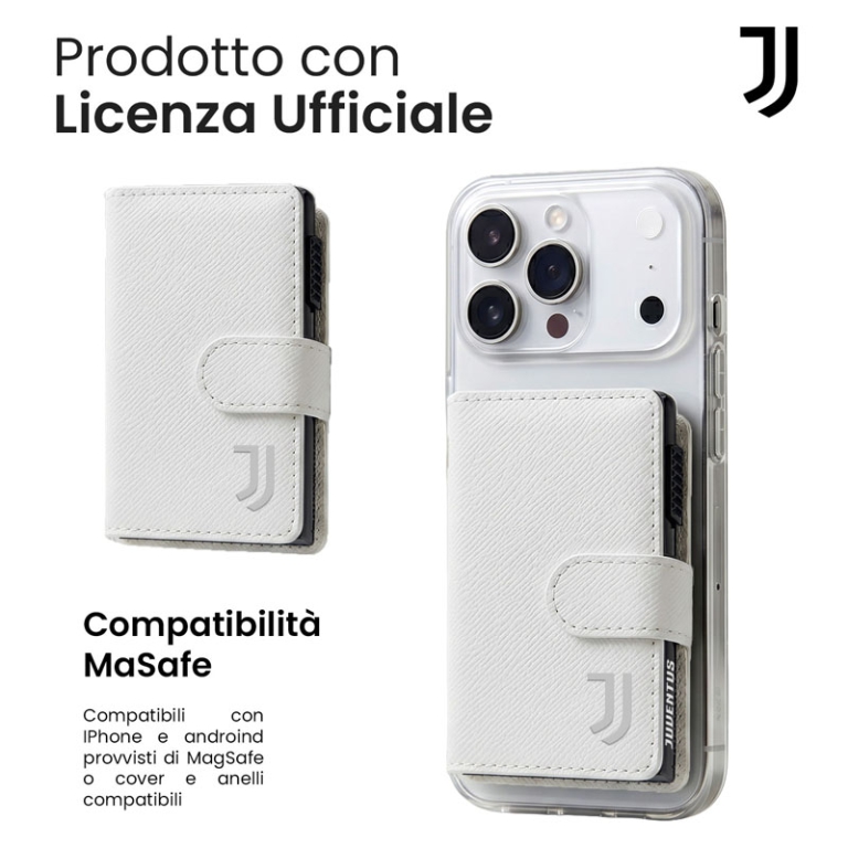 PORTAFOGLIO MAGNETICO IN ALLUMINIO JUVE BIANCO 2