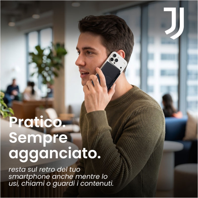 PORTAFOGLIO MAGNETICO IN ALLUMINIO JUVE NERO 3