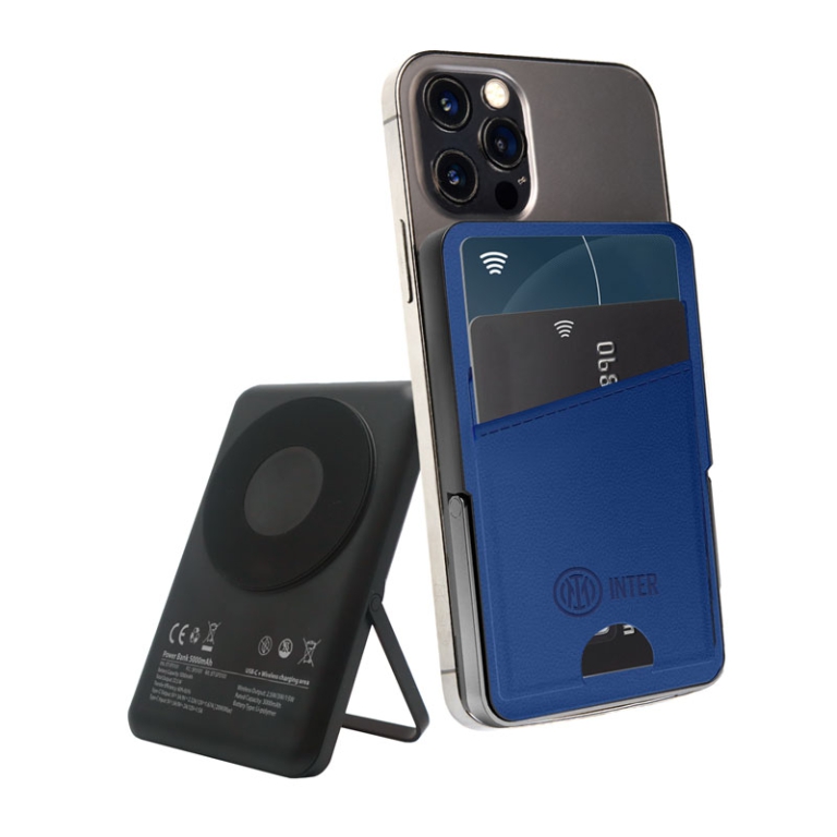 POWERBANK 5000M WIRELESS C/PORTACARTE INTER