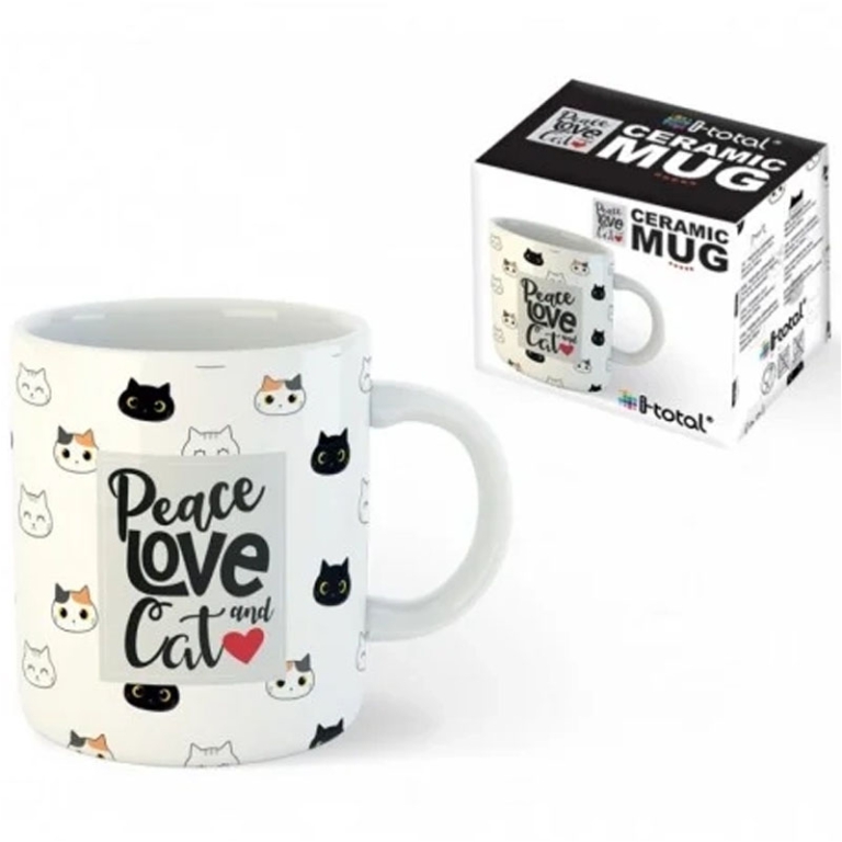 TAZZA MUG CERAMICA 300ML CAT