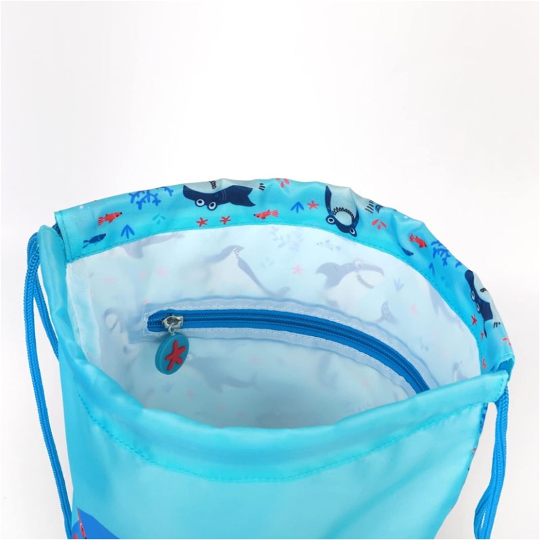 SAKKY BAG PORTASCARPE 32X42CM KIDS SHARK 5