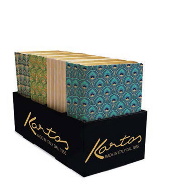 ART DECÒ TACCUINI A6 12PZ LABBRATURA ORO ASSORTITI