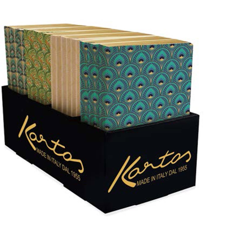 ART DECÒ TACCUINI A5 12PZ LABBRATURA ORO ASSORTITI