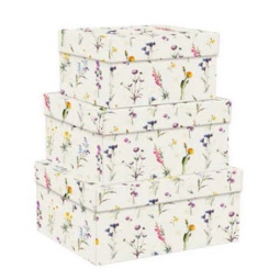 SCATOLA SET 3PZ WILD     FLOWERS GRANDE