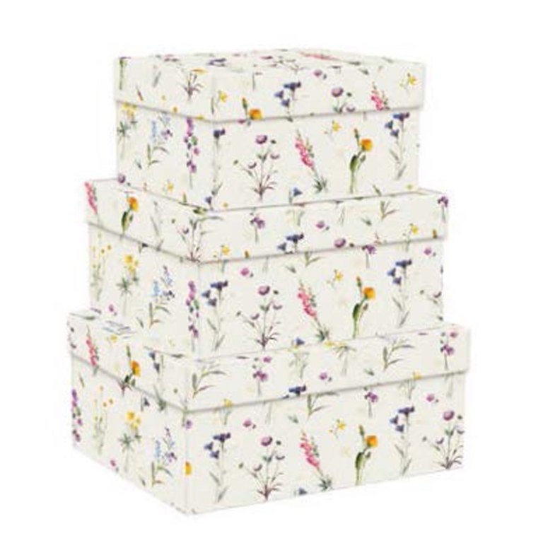 SCATOLA SET 3PZ WILD     FLOWERS MEDIA