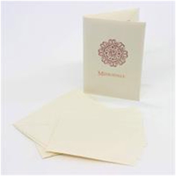 CARTONCINI/BUSTE 13,5X19 10/10 BIANCO MARTELLATO
