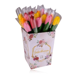 TULIPANO CON STELO PETALI SAPONE COLORI ASSORTITI
