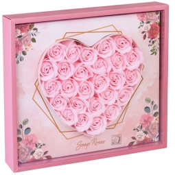 PETALI DI SAPONE ROSA    GIFTBOX CUORI