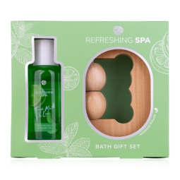 BAGNOSCHIUMA 100ML MENTA E LIMONE CON ACCESSORIO