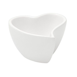 CUORE CERAMICA BIANCA    7X7H4,5CM