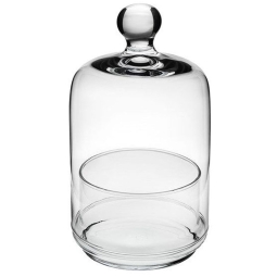 VASETTO CON CAMPANA      VETRO D10H14,5CM