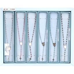 COLLANE 6PZ ROSARIO ACCIAIO