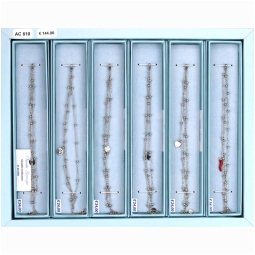BRACCIALE 6PZ ACCIAIO TRE FILI GIFTBOX