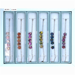 BRACCIALE 6PZ ACCIAIO E  RESINA GIFTBOX