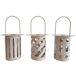 LANTERNA METALLO 12X23CM NOCCIOLA SOGGETTI ASSORTITI