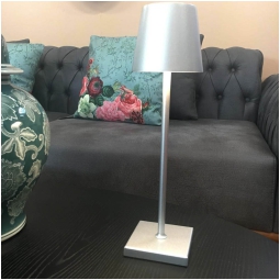 LAMPADA DA TAVOLO MIA    D10H38CM ARGENTO