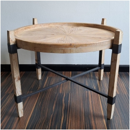 TAVOLO LEGNO D66H45CM    BEIGE