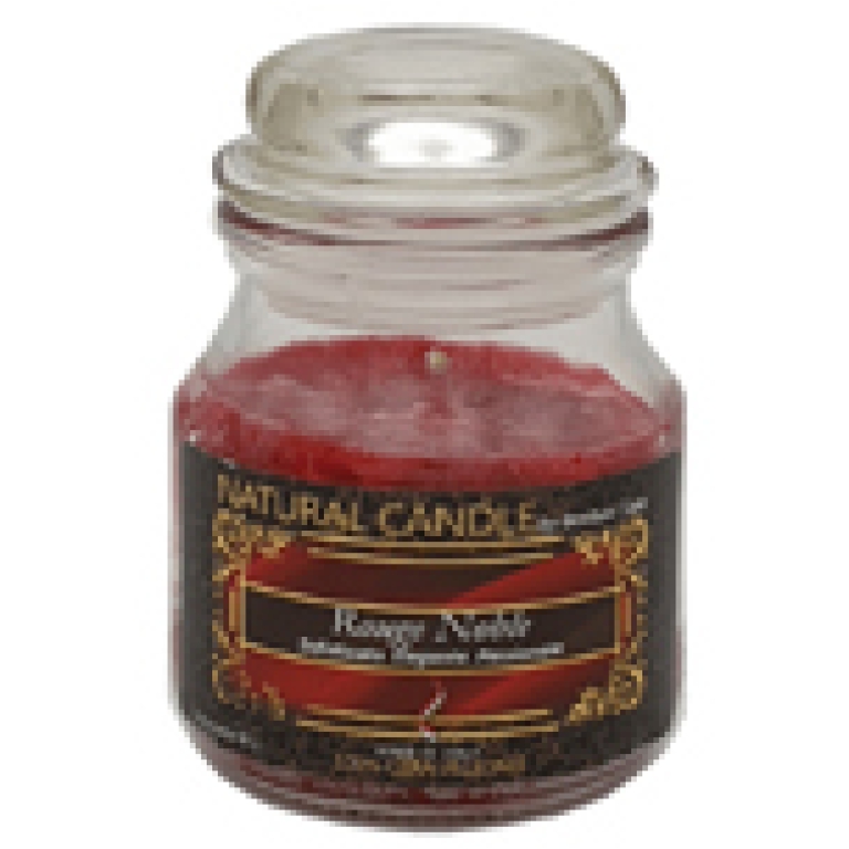 CANDELA 90GR VEGETALE IN GIARA VETRO ROUGE NOBLE