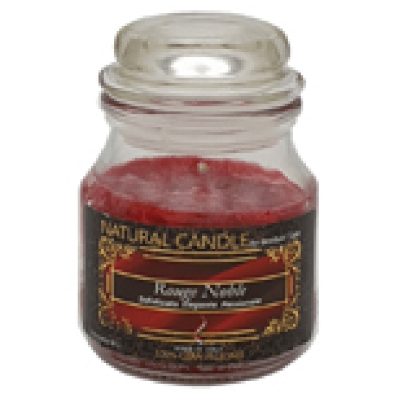 CANDELA VEGETALE 90GR IN GIARA VETRO ROUGE NOBLE