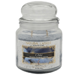 CANDELA 380GR VEGETALE IN GIARA VETRO CHLOE'