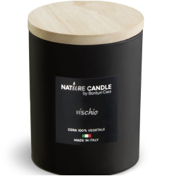 CANDELA 200GR VEGETALE VETRO VISCHIO DOLOMITI