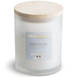 CANDELA 200GR VEGET.VETRO ARMONIA AMATI