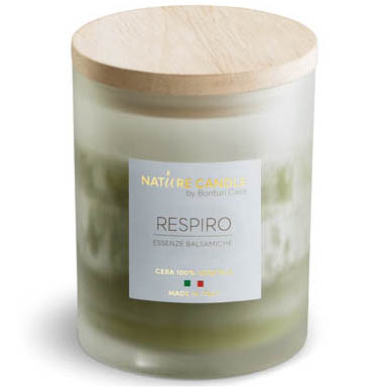 CANDELA 200GR VEGETALE VETRO RESPIRO AMATI