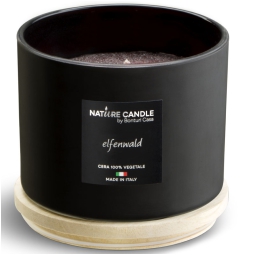 CANDELA 380GR VEGETALE VETRO ELFENWALD DOLOMITI