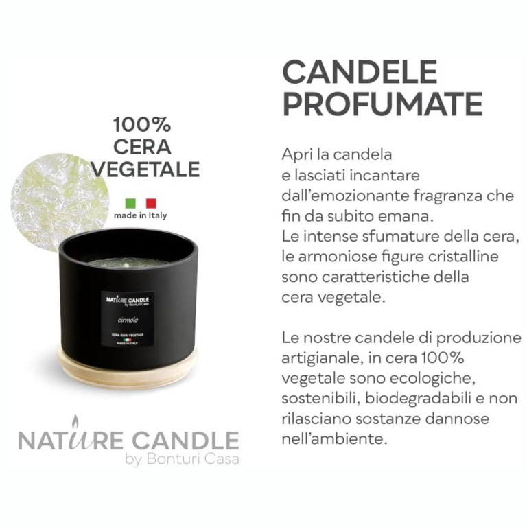 CANDELA 380GR VEGETALE VETRO ELFENWALD DOLOMITI 3