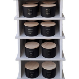 CANDELA 380GR VEGETALE DOLOMITI SENZA SCATOLA ASSORTITI