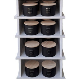 CANDELA 380GR VEGETALE DOLOMITI SENZA SCATOLA ASSORTITI