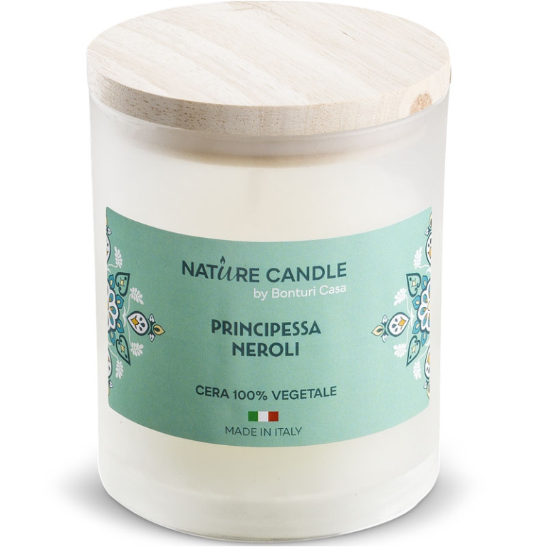 CANDELA 200GR VEGET.VETRO PRIN.NEROLI MEDITERRANEO