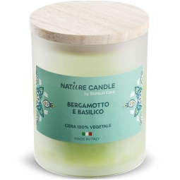 CANDELA 200GR VEGETALE VETRO BERG.BASIL. mediterraneo