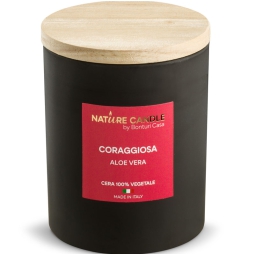 CANDELA 200GR VEGETALE VETRO CORAGGIOSA LEIE'