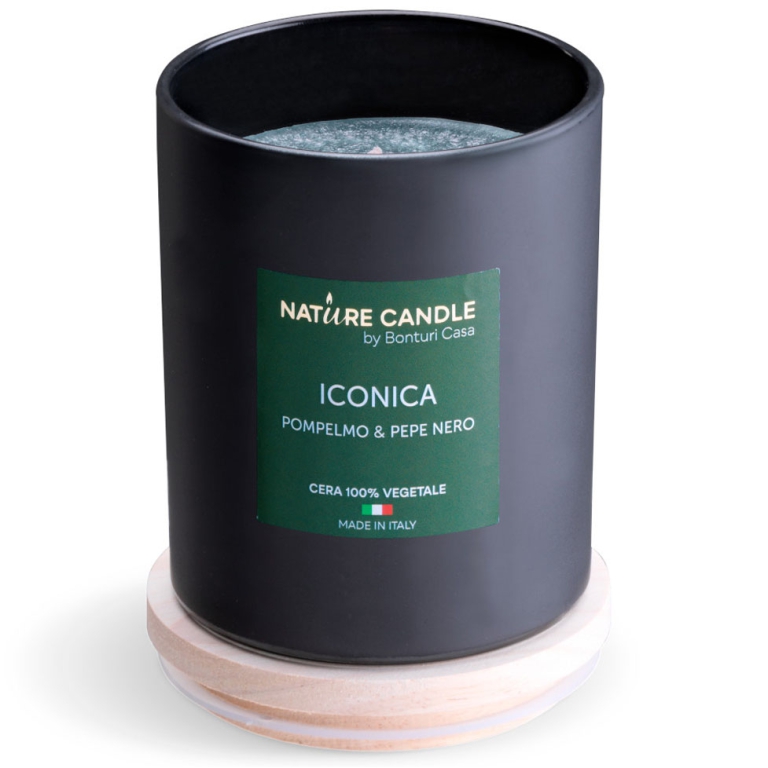 CANDELA 200GR VEGET.VETROICONICA ESSENZA