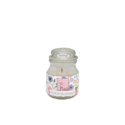 CANDELA 90GR VEGETALE IN GIARA VETRO GELSOMINO