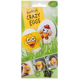 DECALCOMANIE PER UOVA CRAZY EGGS 12PZ ASSORT.