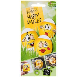 DECALCOMANIE PER UOVA HAPPY SMILES 12PZ ASSORTITI
