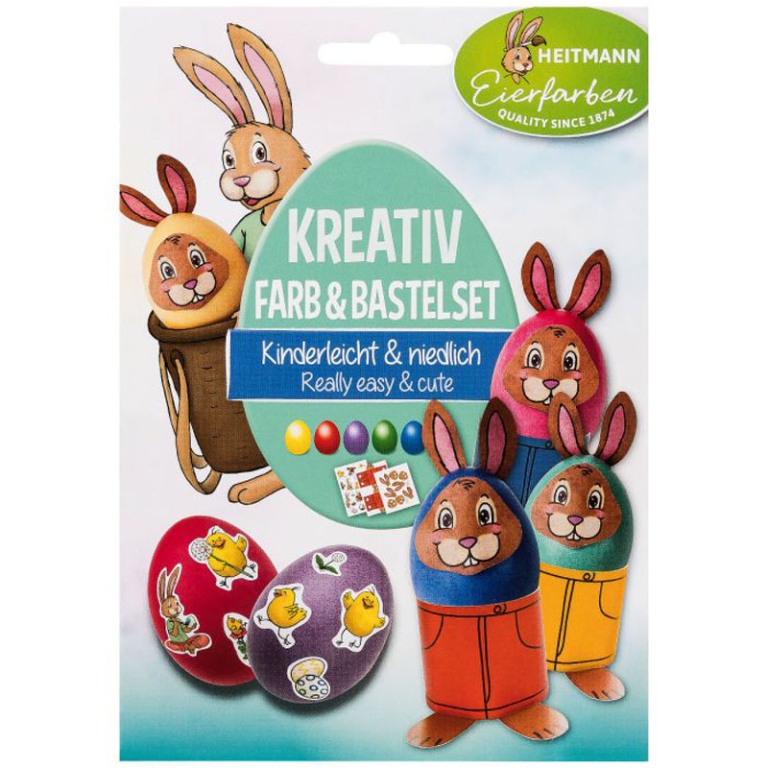 COLORI PER UOVA KRATIV BASTELSET 5 COLORI E ACCESSORI