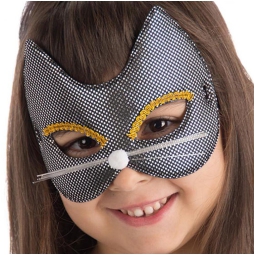 MASCHERA GATTINA NERA BIMBA