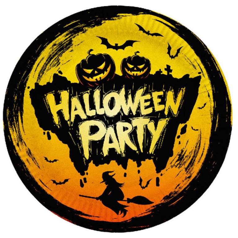 PIATTI CARTA HALLOWEEN D23CM 6PZ