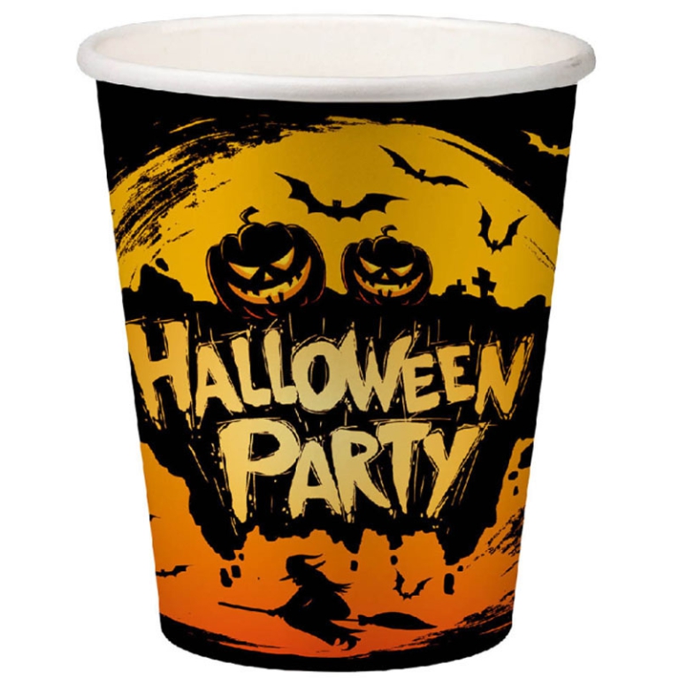 BICCHIERI CARTA HALLOWEN 6PZ