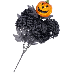 BOUQUET CON CRISANTEMI E ZUCCA 40CM