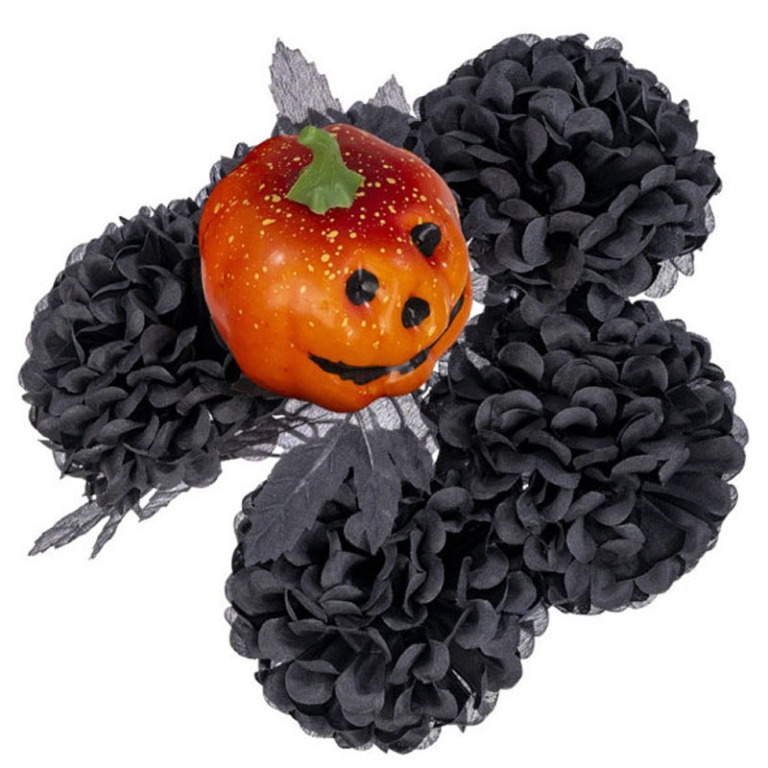 BOUQUET CON CRISANTEMI E ZUCCA 40CM 2