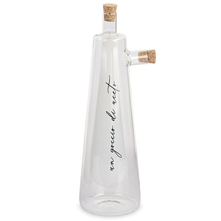 OLIERA/ACETIERA 2 IN 1   H26CM BIANCA CON SCATOLA