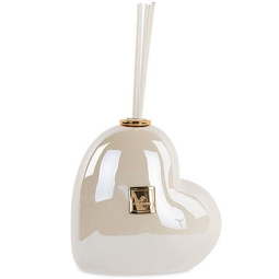DIFFUSORE CUORE H14CM AVORIO PERLATO CON SCATOLA