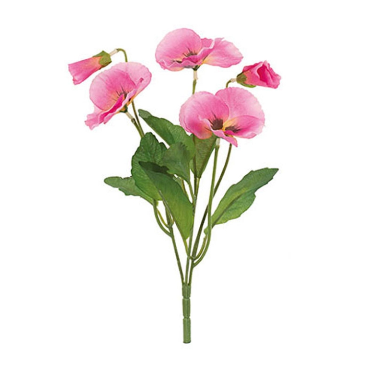 MAZZETTO PANSE ROSA H25CM