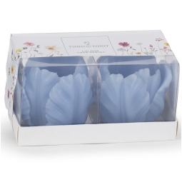 CANDELA TULIPANO 2PZ     AZZURRO